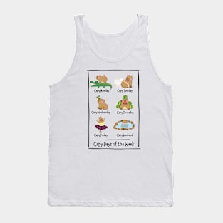 Capy Days of the Week Tank Top